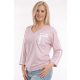  BLÚZ ANETTA PASZTELL RÓZSASZÍN