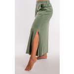  Hosszú harang szoknya kekizöld