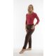 Bella top brick red zsebes