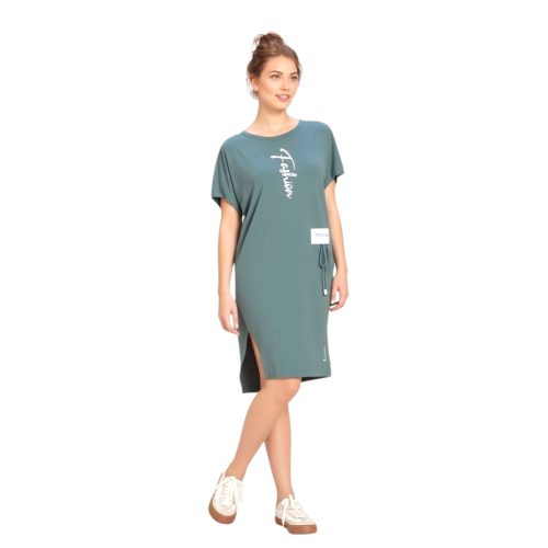 Carmen rövid ujjú zsebes ruha keki  (FASHION+MASNI minta)