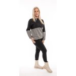 Elegáns női húzózsinóros hosszú ujjú felső TYÚKLÁB-FEKETE