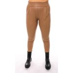 Mocca bőr hatású gatsby női nadrág