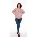 Hosszú ujjú lezser felső -PÚDER - levél