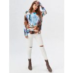 Ásvány mintás passzés női felső