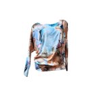 Ásvány mintás passzés női felső