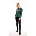  Laza blúz - zöld jégvirág minta