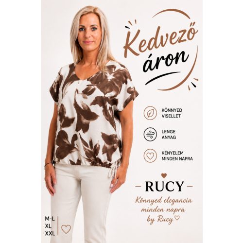 JUMPER VELVET BLÚZ MOCHA