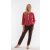  Jumper brick red felső – rombusz mintával