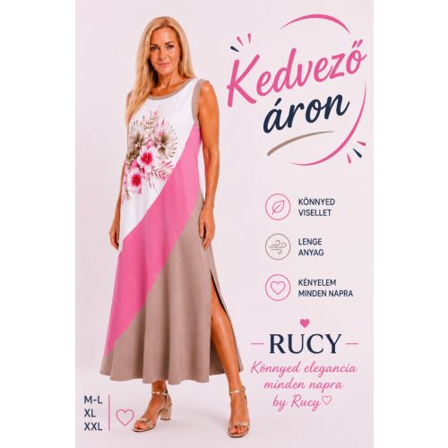 Aloha midi ruha hibiszkusz motívummal