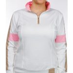  LINDYHOP cipzáros pulcsi - ecru