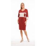 Loren citydress ruha téglavörös