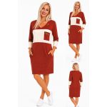 Loren citydress ruha téglavörös