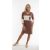 Loren citydress ruha fahéjbarna