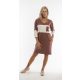 Loren citydress ruha fahéjbarna