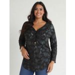 Hologram mintás női hosszított A vonalú felső