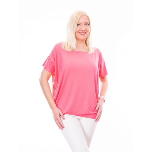 rózsaszín tunika, egyszínű tunika, egyszínű tavaszi felső, tavaszi outfit, basic tunika,