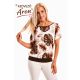 Passzés felső tropical mintával mokka