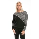 Formázott rombusz mintás divatos passzés felső