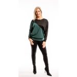  Formázott divatos passzés felső fenyőzöld-zöld márvány minta