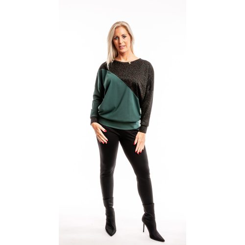  Formázott divatos passzés felső fenyőzöld-zöld márvány minta