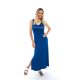 A vonalú maxi ruha - Királykék
